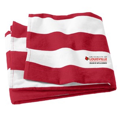 UofL College of Arts & Sciences Gear - AS195<br>Cabana Stripe Towel